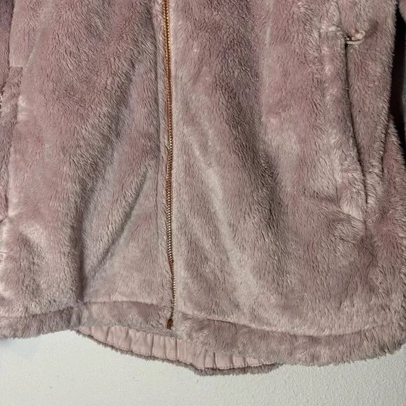 The North Face Osito pale pink teddy bear full zip jacket size Small - Picture 13 of 16